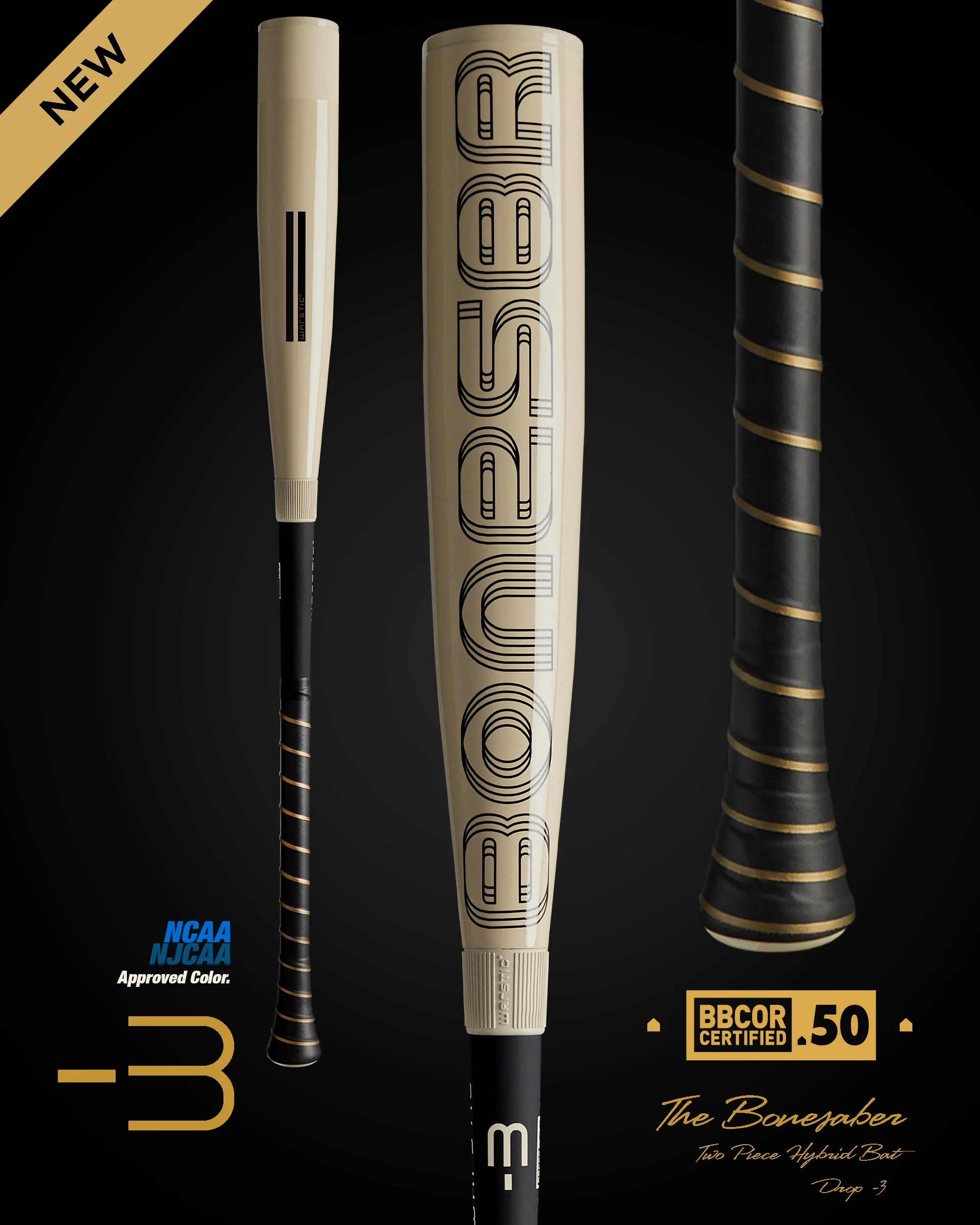 Warstic – BONESABER HYBRID BBCOR BAT 3 Warstic – BONESABER HYBRID BBCOR BAT