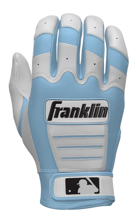 Franklin Custom CFX Pro Batting Gloves – Adult – C. Blue/White 3 Franklin Custom CFX Pro Batting Gloves – Adult – C. Blue/White