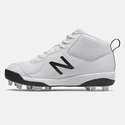 New Balance 3000v5 Youth Molded Cleats – White (J3000SW5) -Baseball Bat Sales J3000SW5 3