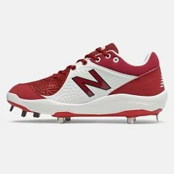 New Balance – Maroon/White Low-Cut L3000v5 Metal Spikes (L3000MW5) -Baseball Bat Sales L3000MW5 3