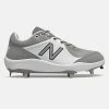 New Balance – Grey/White Low-Cut L3000v5 Metal Spikes (L3000TG5) -Baseball Bat Sales L3000TG5 1