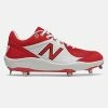 New Balance – Red/White Low-Cut L3000v5 Metal Spikes (L3000TR5) -Baseball Bat Sales L3000TR5 1