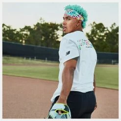 New Balance – Lindor X NB Tee – White -Baseball Bat Sales LindorTeeWH 3