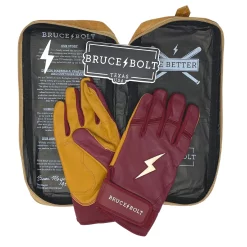 Bruce Bolt – PREMIUM PRO Adult Short Cuff Batting Gloves 20 Bruce Bolt – PREMIUM PRO Adult Short Cuff Batting Gloves -Baseball Bat Sales Short Cuff Maroon 4