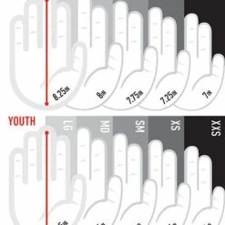 Franklin CFX Pro Chrome Batting Gloves – Adult – Black 9 Franklin CFX Pro Chrome Batting Gloves – Adult – Black -Baseball Bat Sales Sizing Chart 1