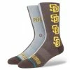 Stance – SAN DIEGO PADRES SPLIT CREW SOCKS -Baseball Bat Sales Split Padres 1