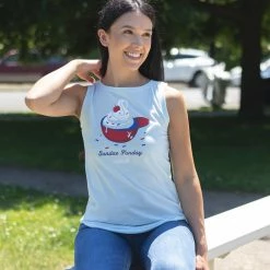 Baseballism Sundae Funday – Women’s Tank -Baseball Bat Sales SundaeFundayTank 3