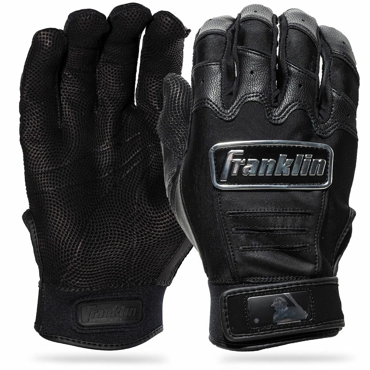 Franklin CFX Pro Chrome Batting Gloves – Adult – Black 3 Franklin CFX Pro Chrome Batting Gloves – Adult – Black