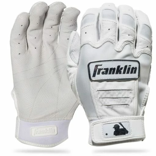 Franklin CFX Pro Chrome Batting Gloves – Adult – White -Baseball Bat Sales cfx pro White 1