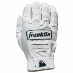 Franklin CFX Pro Chrome Batting Gloves – Adult – White -Baseball Bat Sales cfx pro White 2
