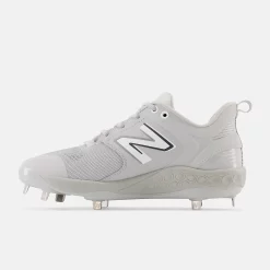 New Balance Grey/White L3000v6 Metal Spikes 9 New Balance Grey/White L3000v6 Metal Spikes -Baseball Bat Sales l3000tg6 3