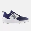 New Balance Navy/White L3000v6 Metal Spikes -Baseball Bat Sales l3000tn6 1