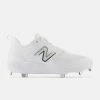 New Balance White L3000v6 Metal Spikes -Baseball Bat Sales l3000tw6 1