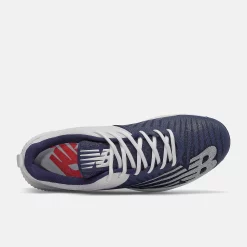 New Balance – Navy/White FuelCell 4040v6 Metal Spikes (L4040TN6) -Baseball Bat Sales l4040tn6 4