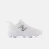 New Balance White PL3000v6 Molded Cleats -Baseball Bat Sales pl3000w6 1 1
