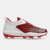 New Balance – Red/White FuelCell 4040v6 Molded Cleats (PL4040R6) -Baseball Bat Sales pl4040r6 1