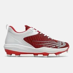 New Balance – Red/White FuelCell 4040v6 Molded Cleats (PL4040R6)