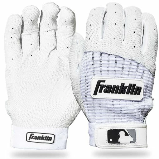 Franklin Pro Classic Batting Gloves – Adult – White -Baseball Bat Sales pro classic White 1