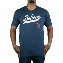 Baseballism – Believe In Baseball Navy T-Shirt (Men’s)