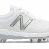 New Balance 4040v5 Youth Molded Cleats – White/White (J4040TW5)
