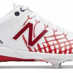 New Balance – White/Red Hero 4040v5 Metal Spikes (L4040AS5)