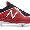 New Balance – Black/Red 4040v4 Baseball Spikes (L4040BR4) -Baseball Bat Sales products l4040br4 1