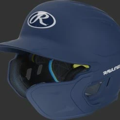 Rawlings Mach Batting Helmet W/ EXT Flap – Navy (MACHEXTR)