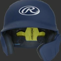 Rawlings Mach Batting Helmet W/ EXT Flap – Navy (MACHEXTR) -Baseball Bat Sales products machextr navy 3