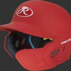 Rawlings Mach Batting Helmet W/ EXT Flap – Red (MACHEXTR)