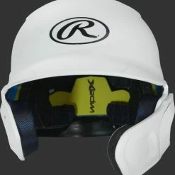 Rawlings Mach Batting Helmet W/ EXT Flap – White (MACHEXTR) 9 Rawlings Mach Batting Helmet W/ EXT Flap – White (MACHEXTR) -Baseball Bat Sales products machextr white 3