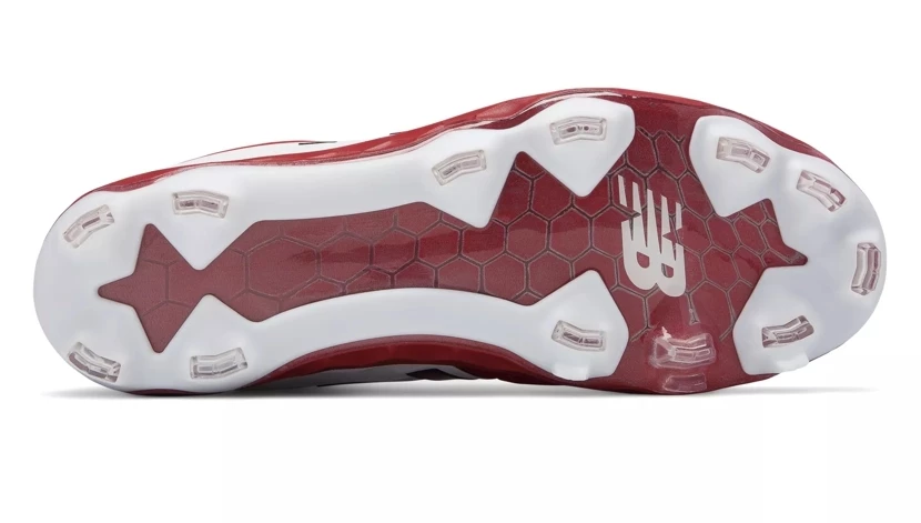 New Balance – Men’s Cardinal/White 3000v4 Fresh Foam Molded Cleat (PL3000M4) 6 New Balance – Men’s Cardinal/White 3000v4 Fresh Foam Molded Cleat (PL3000M4) - Image 4