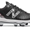 New Balance 4040v5 Adult Molded Cleats – Black/White (PL4040E5) -Baseball Bat Sales products pl4040e5 1
