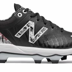 New Balance 4040v5 Adult Molded Cleats – Black/White (PL4040E5)