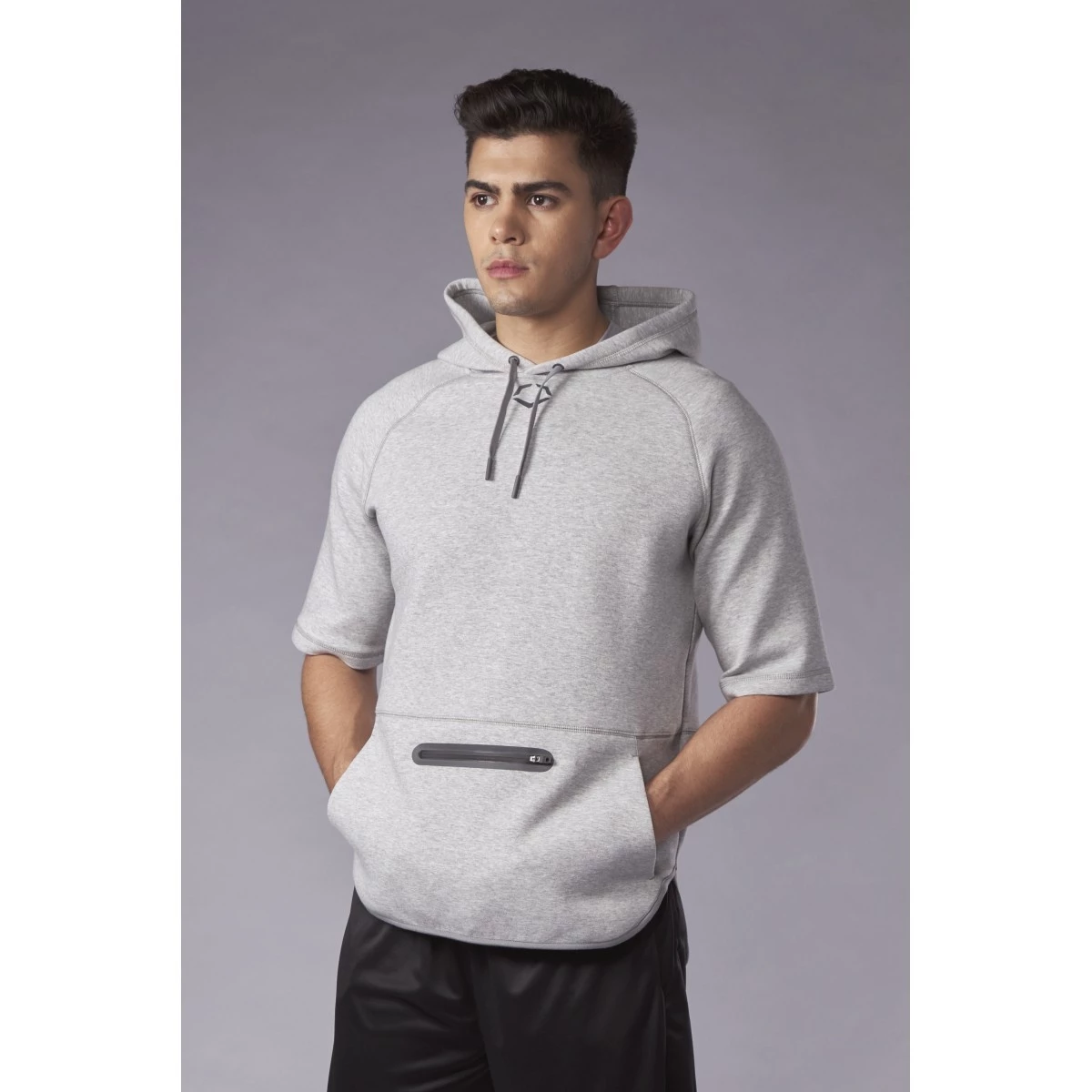 Evoshield Men’s Pro Team Short Sleeve Hoodie – Grey 3 Evoshield Men’s Pro Team Short Sleeve Hoodie – Grey
