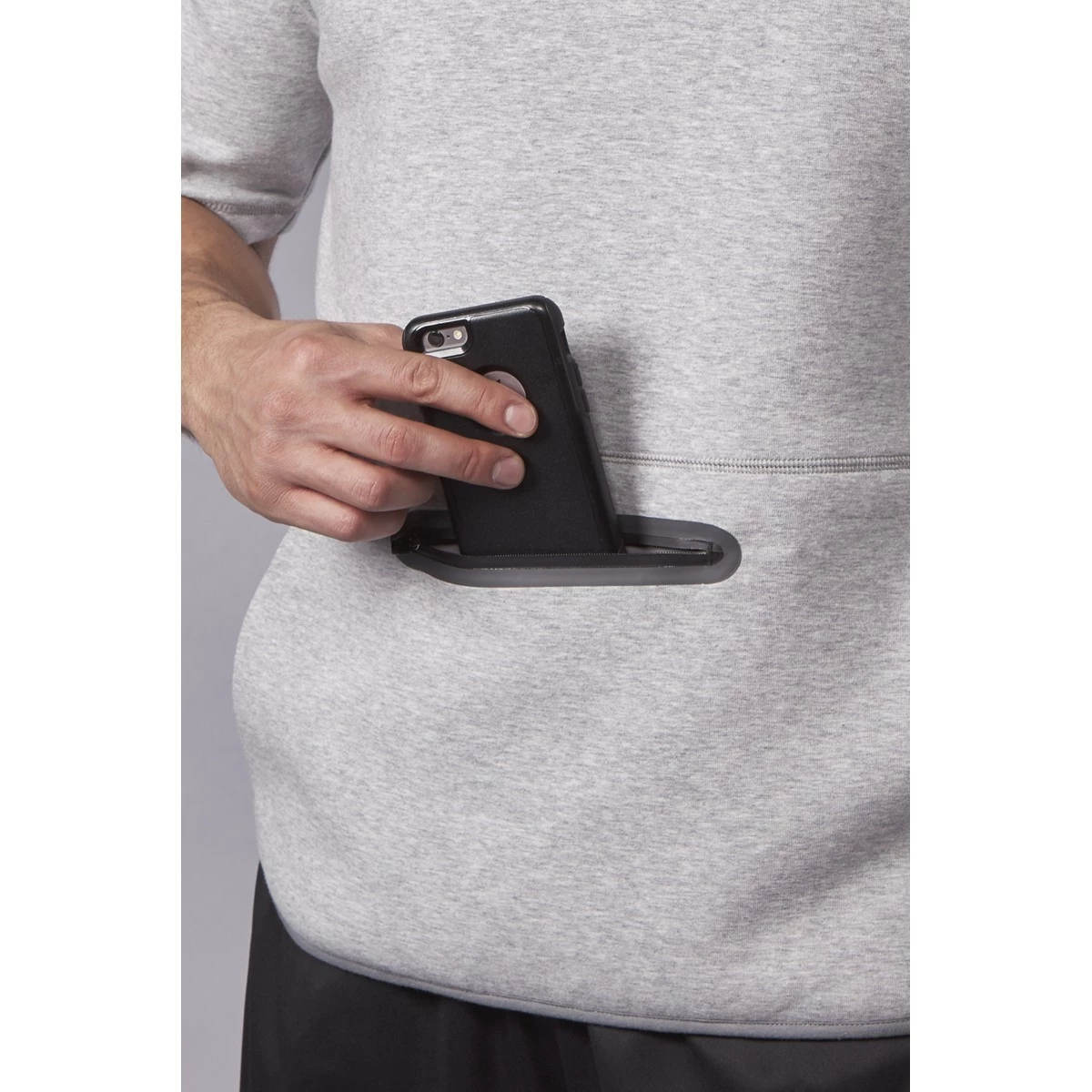 Evoshield Men’s Pro Team Short Sleeve Hoodie – Grey 7 Evoshield Men’s Pro Team Short Sleeve Hoodie – Grey - Image 5