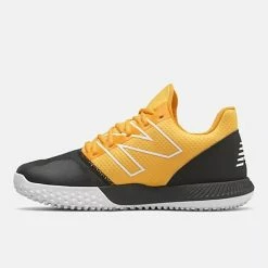 New Balance Black/Yellow FuelCell 4040v6 Turf Shoes -Baseball Bat Sales t4040by6 3